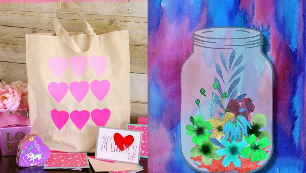 Tote Bags And Glass Painting With Paint Pens