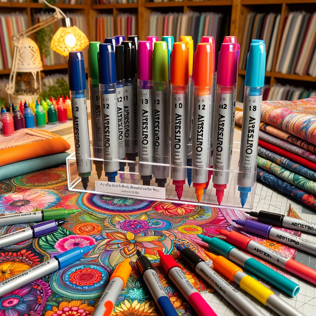 ARTISTRO 12 Acrylic Paint Pens for Fabric