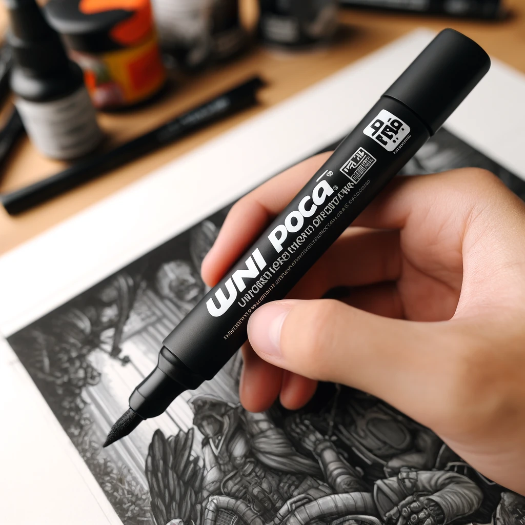 Uni Posca PC-1MR Black Colour Paint Marker