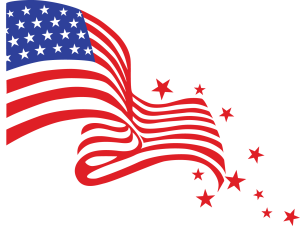 Evolution of American Flag Clip Art