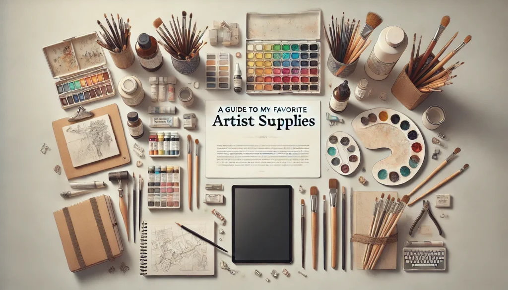 A Guide to My Favorite Artist Supplies