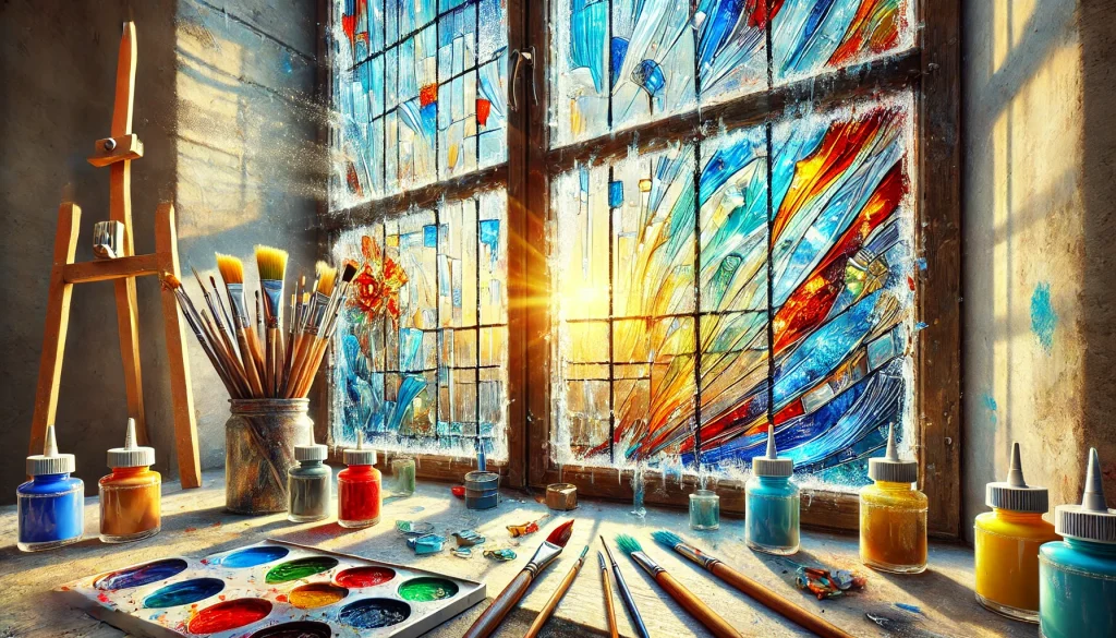 window painting for kids and students