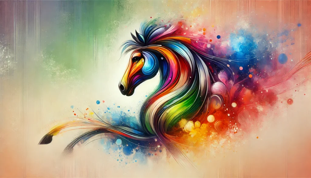 Colorful Horse Art