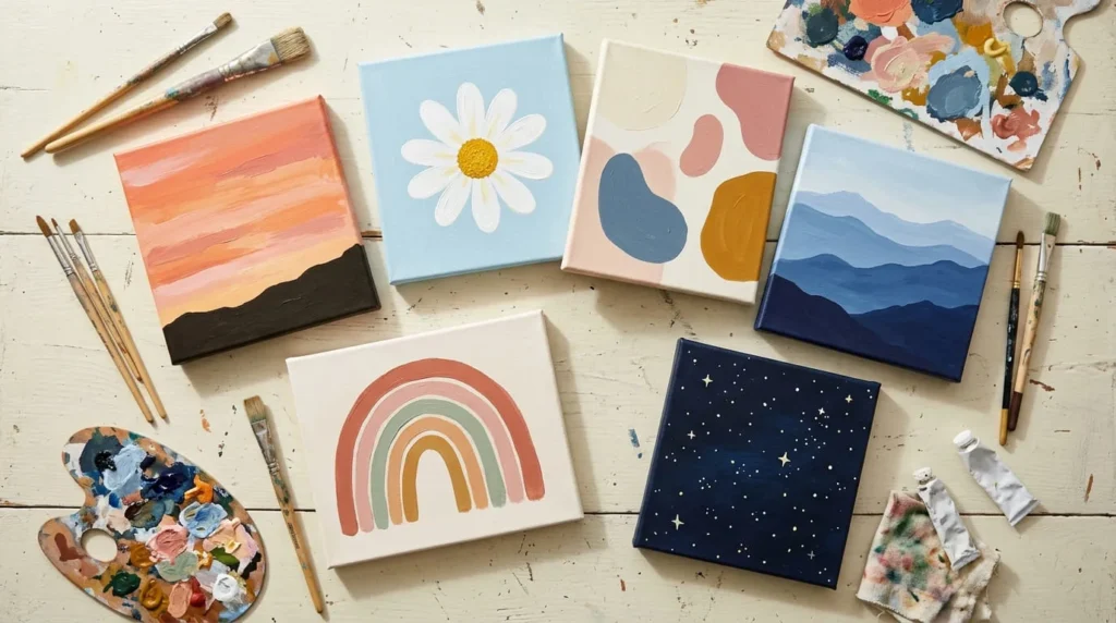 Easy Canvas Painting Ideas with Acrylic Paint