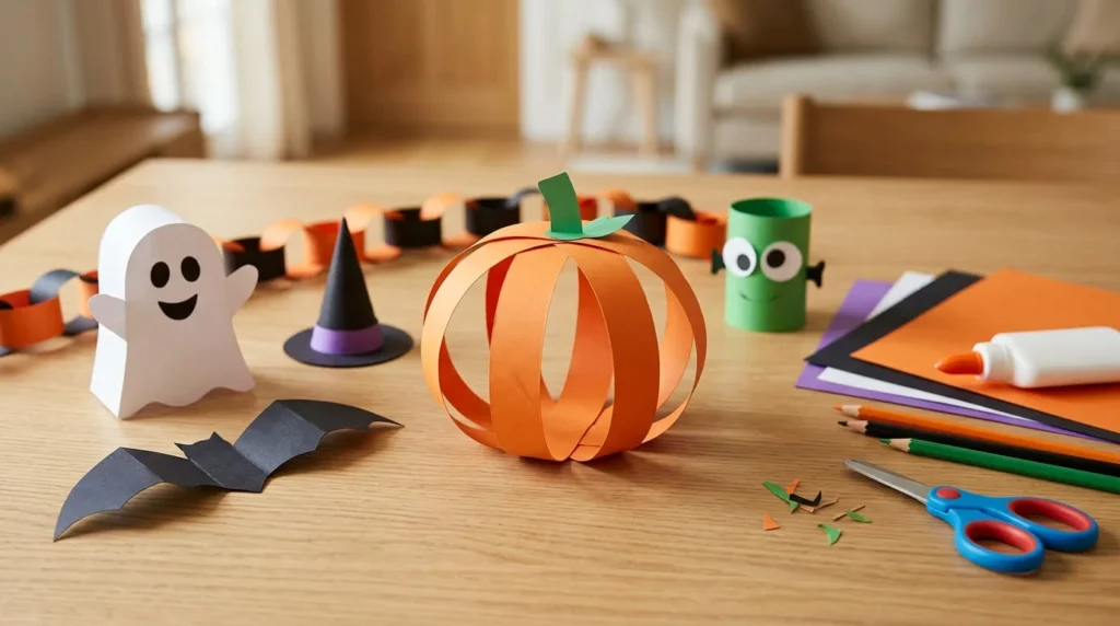 halloween paper crafts for kids